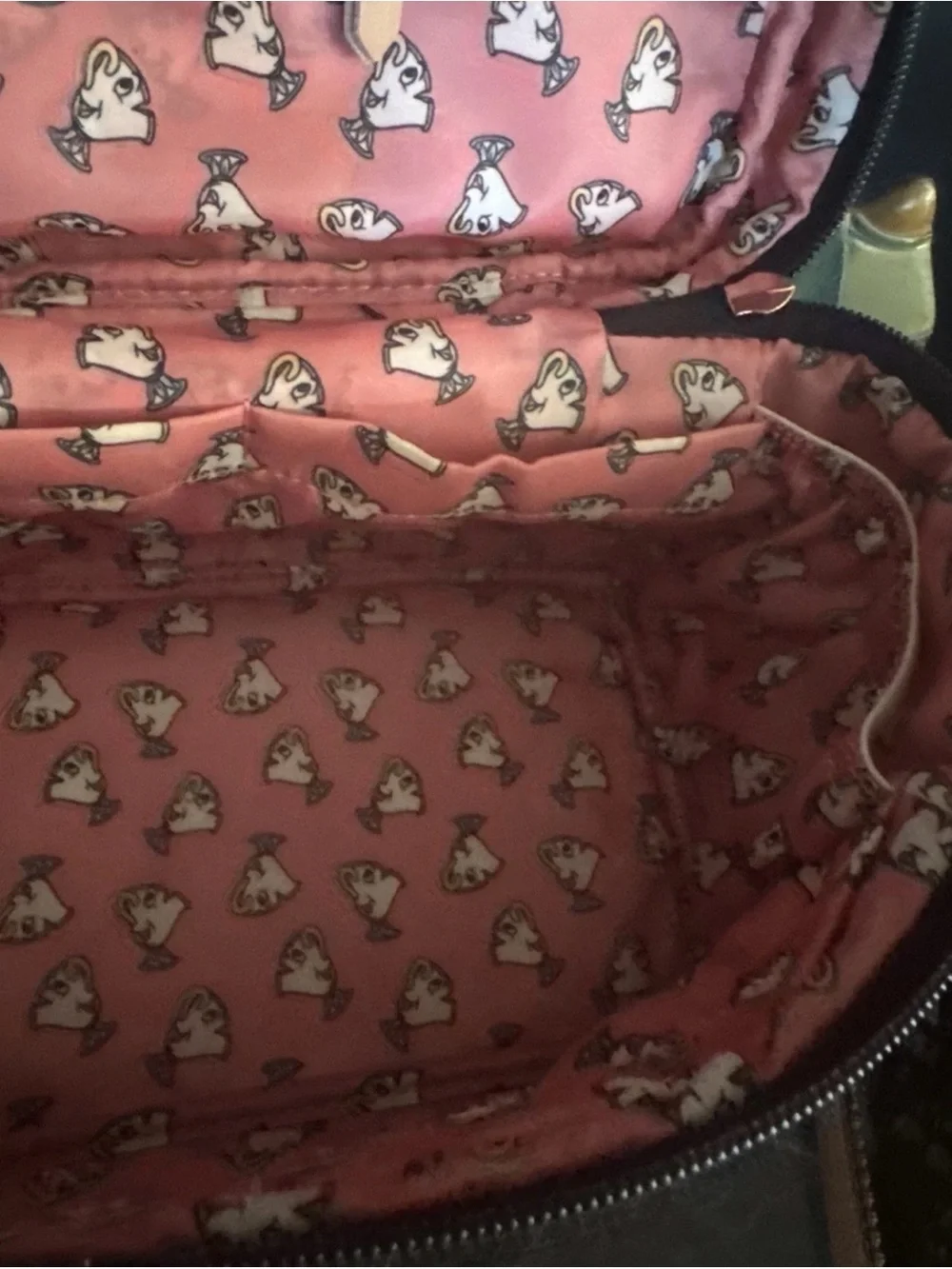 Petunia Pickle Bottom Beauty & the Beast  Cosmetic Case with Rose Gold Accents
